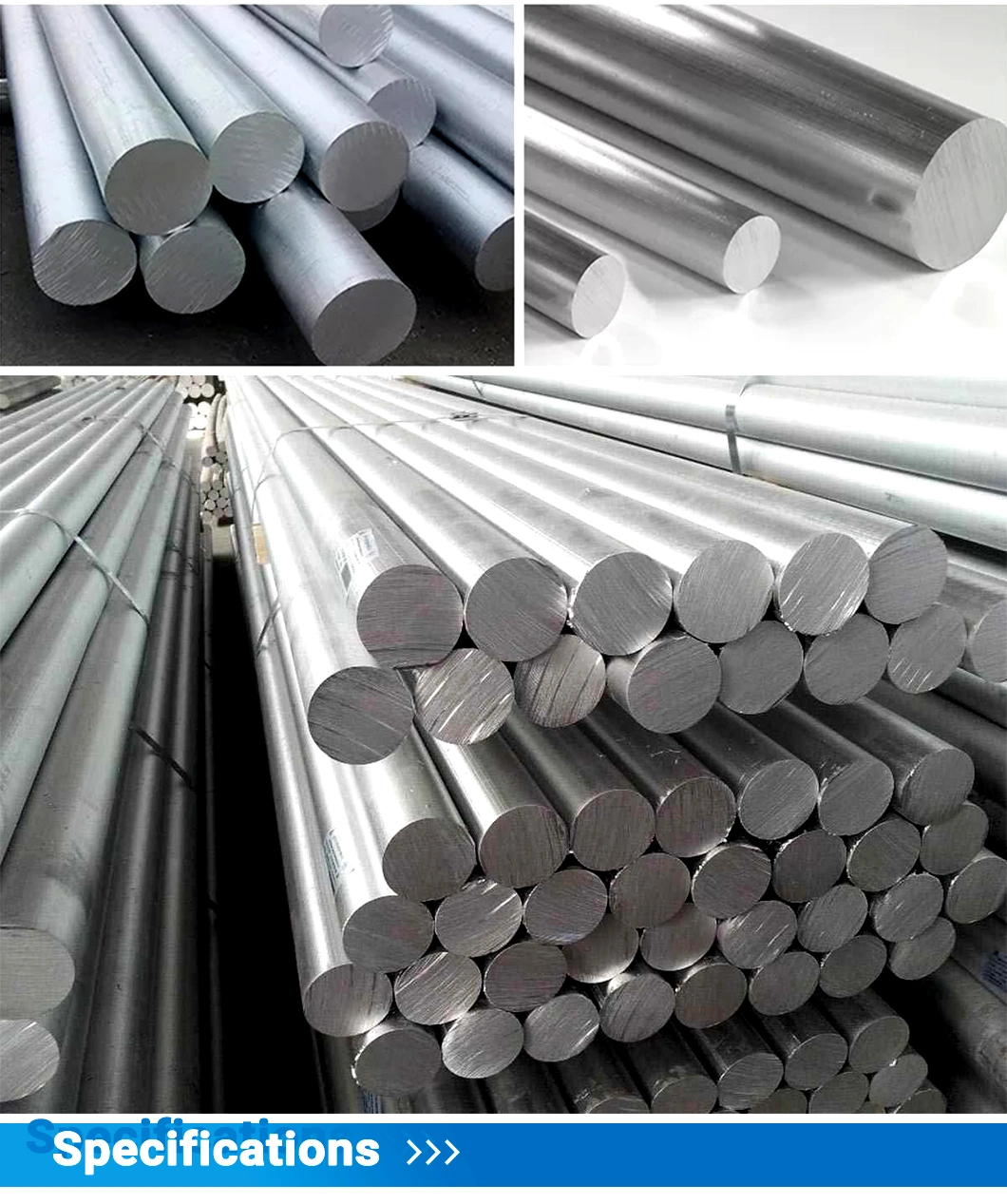 High Quality Pure ASTM 1050 Aluminum Bar Rod for Industry