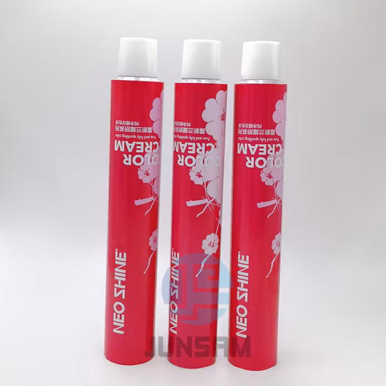 Tubos vazios de alumínio puro Embalagem de cosméticos macios Tubo de impressão personalizado de vários tamanhos